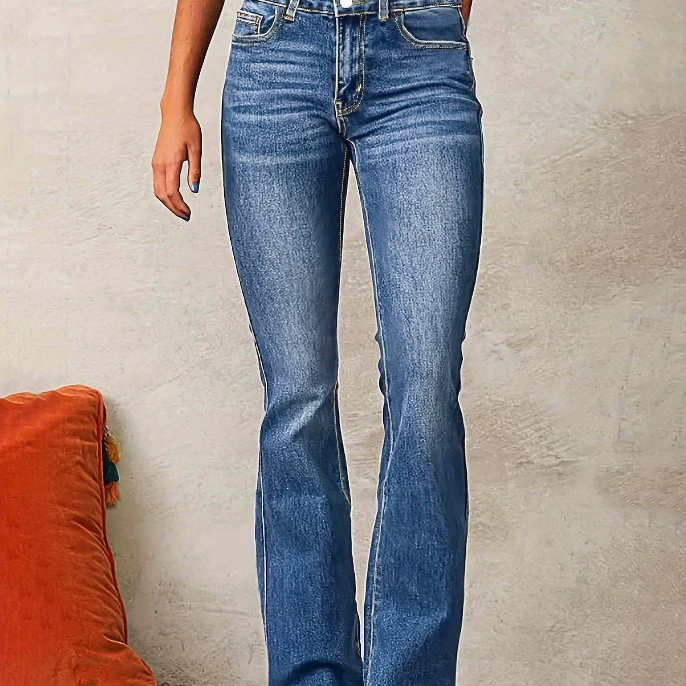 Greta | Jeans de mujer de talle alto con pierna ancha